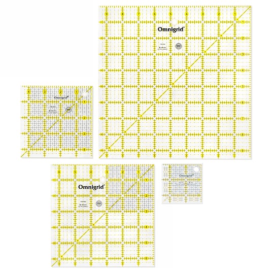 Omnigrid® Square Quilter's Ruler Combo Pack, 4ct.